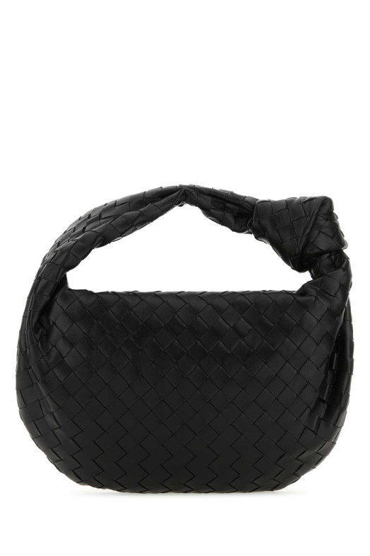 Black leather Teen Jodie handbag Black BOTTEGA VENETA (690225VCPP0)