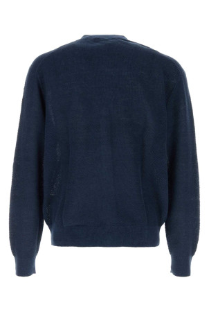 Navy blue linen cardigan POLO RALPH LAUREN (710B17547)