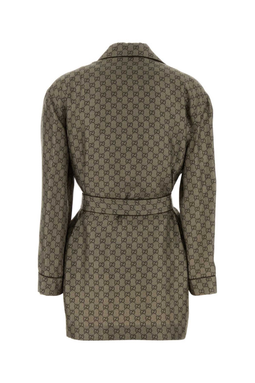 Блейзер из ткани с сатиновым переплетением GUCCI (864562ZAUUN)