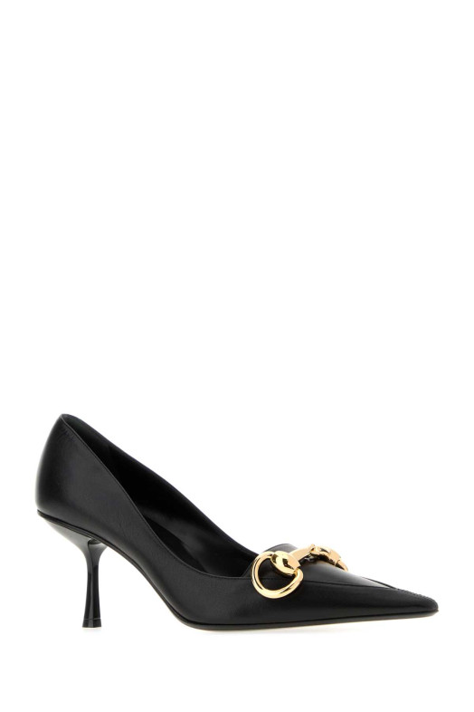 Черные кожаные туфли-лодочки Boulevard от GUCCI (875068AAGOE)