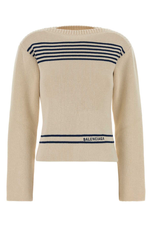 Sand cotton sweater BALENCIAGA (876806T3461)