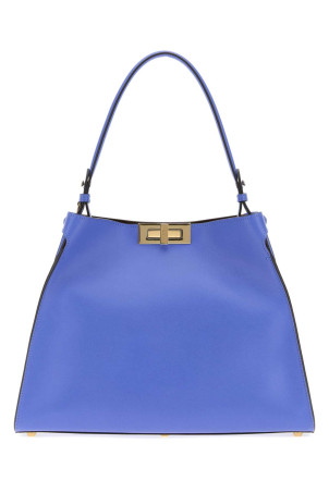 Blue leather medium Fendi Way handbag FENDI (8BN368AWPF)