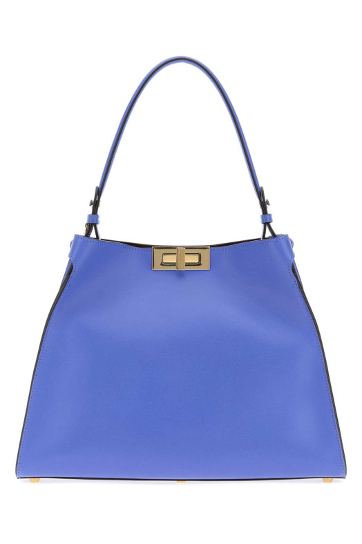 Blue leather medium Fendi Way handbag FENDI (8BN368AWPF)
