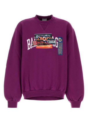 Purple cottons sweatshirt BALENCIAGA (A001VTTUVR3)