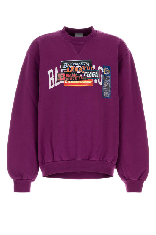 Purple cottons sweatshirt BALENCIAGA (A001VTTUVR3)