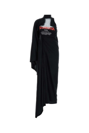 Black cotton dress Black BALENCIAGA (A001WDTUVX9)