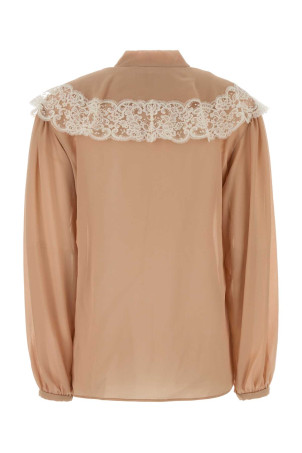 Skin pink crepe blouse CHLOE (CH26AHT38002)