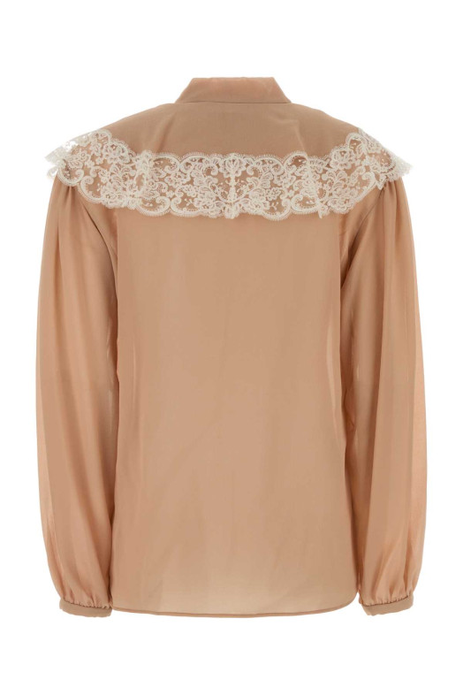 Skin pink crepe blouse CHLOE (CH26AHT38002)