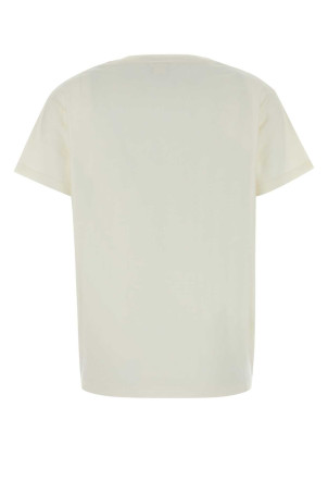 White cotton t-shirt Beige CHLOE (CH26AJH41880)