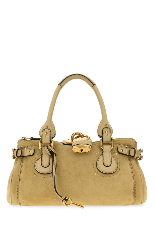Mustard suede Paddington shopping bag CHLOE (CH26AS802S77)