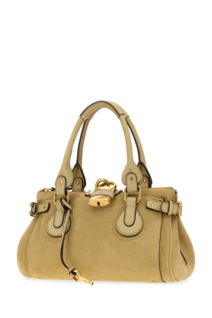 Mustard suede Paddington shopping bag CHLOE (CH26AS802S77)