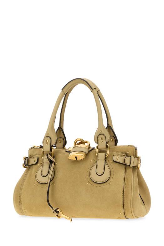 Mustard suede Paddington shopping bag CHLOE (CH26AS802S77)