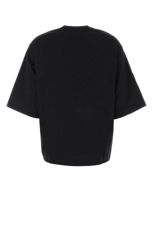 Black twill and jersey t-shirt DOLCE & GABBANA (F8W13TGDDVP)