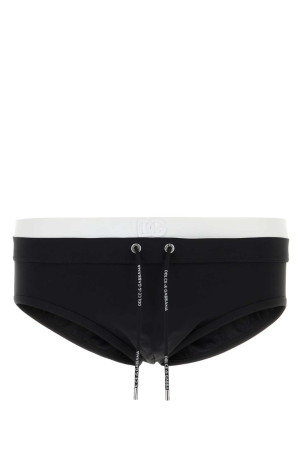 Black stretch nylon swimming brief DOLCE & GABBANA (M4F67JON0IL)