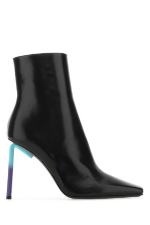 Black nappa leather Allen ankle boots OFF WHITE (OWID014F22LEA002)