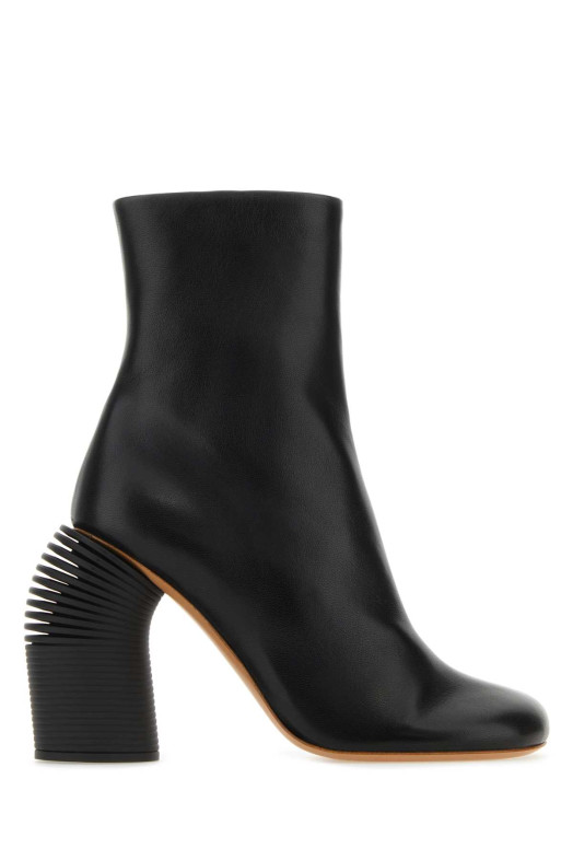 Черные кожаные весенние ботильоны Black OFF WHITE (OWID033S23LEA001) OFF-WHITE
