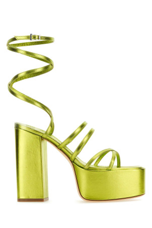 Acid green leather Evita sandals PARIS TEXAS (PX974XLTM3)