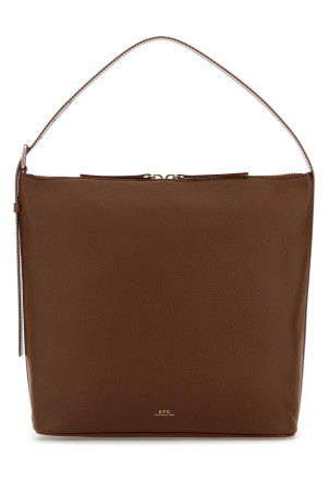 Brown leather Vera shoulder bag Multicolor A.P.C. (PXCBLF61902)