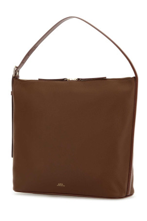 Brown leather Vera shoulder bag Multicolor A.P.C. (PXCBLF61902)