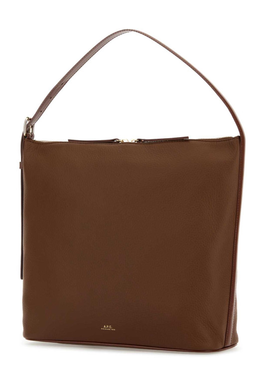 Brown leather Vera shoulder bag Multicolor A.P.C. (PXCBLF61902)