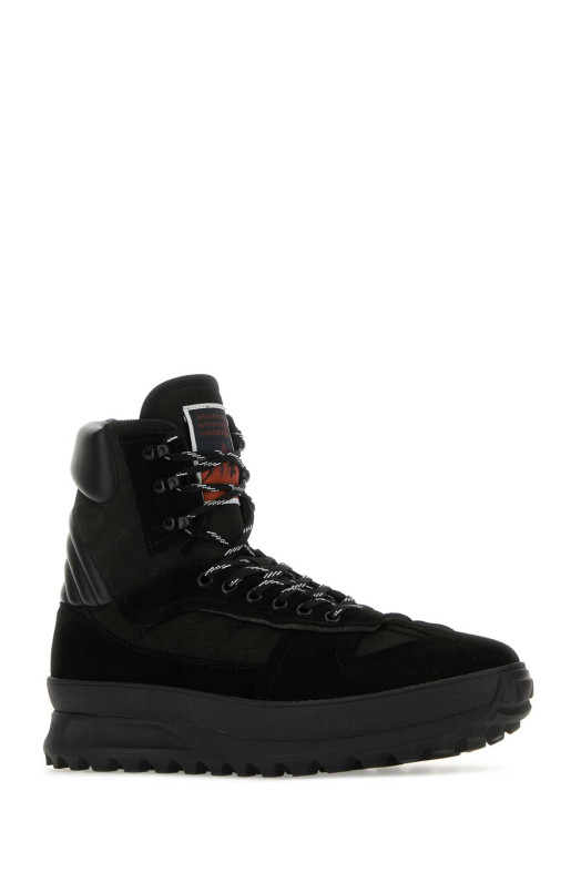 Черные кожаные кроссовки Climber от MAISON MARGIELA (S57WS0479P6223)
