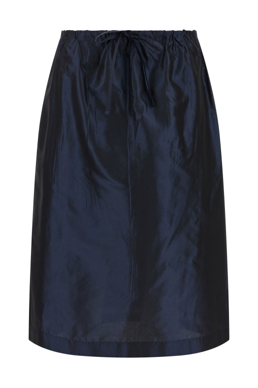 Юбка из тафты, синяя PRADA P170ZSOOO120MF0008