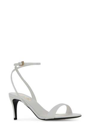 White leather sandals Black PRADA (1X286OF0653A9S)