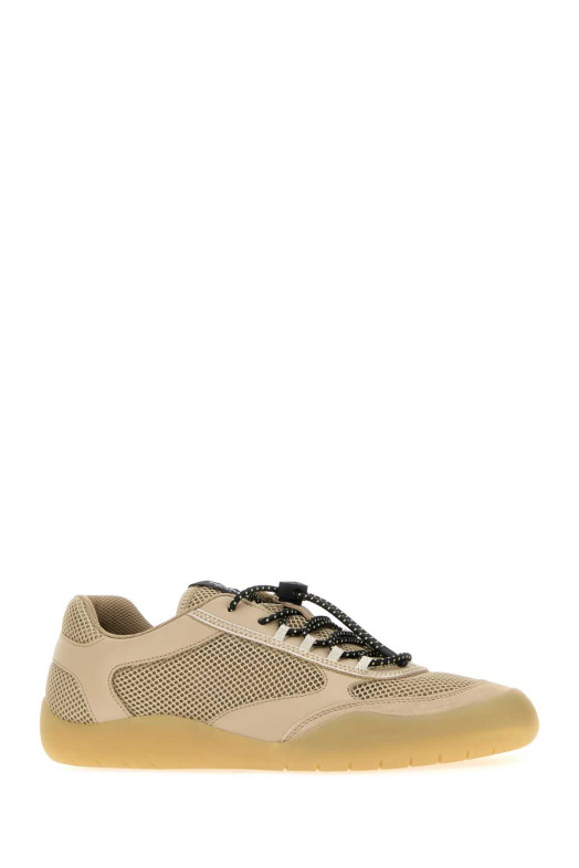 Beige leather and mesh Speedrock sneakers PRADA (2EE468FG0003ZM0)