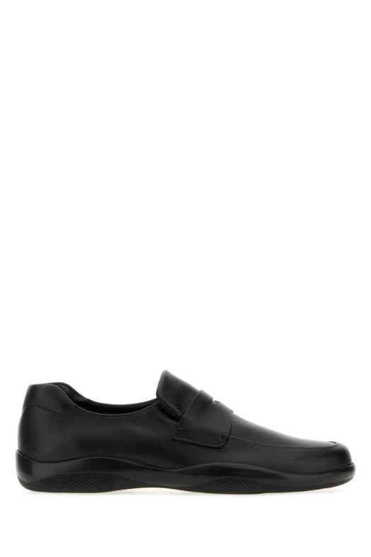 Black leather Toblach loafers Black PRADA (4D3612FD001070)