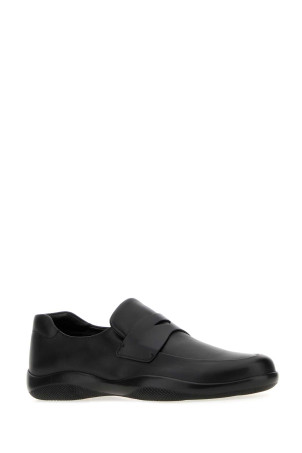Black leather Toblach loafers Black PRADA (4D3612FD001070)