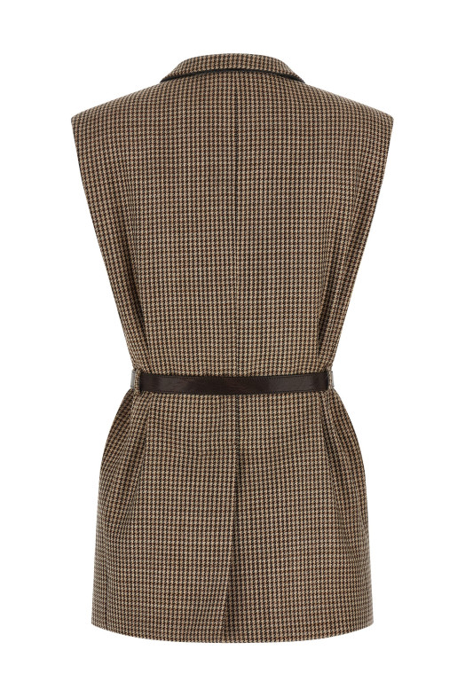 Жилет с ремнями, бежевый BRUNELLO CUCINELLI MG5467259PC001