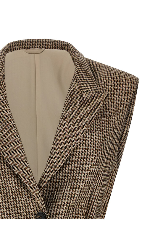 Жилет с ремнями, бежевый BRUNELLO CUCINELLI MG5467259PC001