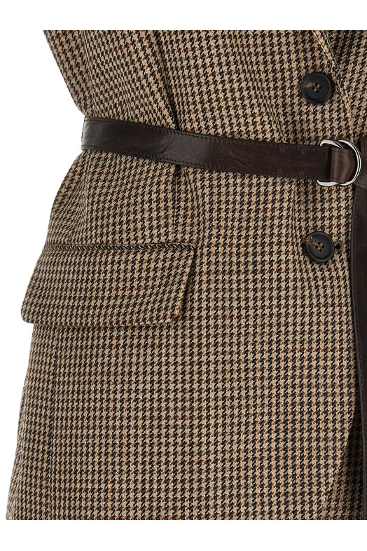 Жилет с ремнями, бежевый BRUNELLO CUCINELLI MG5467259PC001