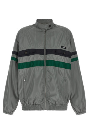 Silk blouson tec Gray