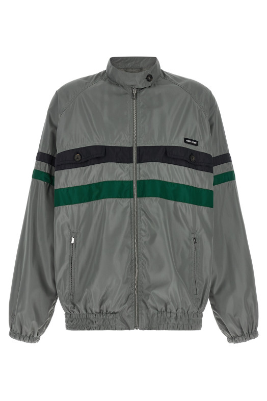 Silk blouson tec Gray
