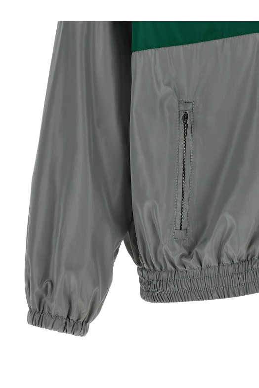 Silk blouson tec Gray