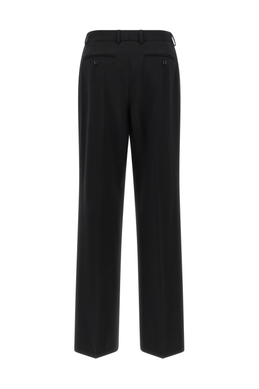 Брюки с двойной завязкой, черные DOLCE & GABBANA FTC17TFUBG3N0000