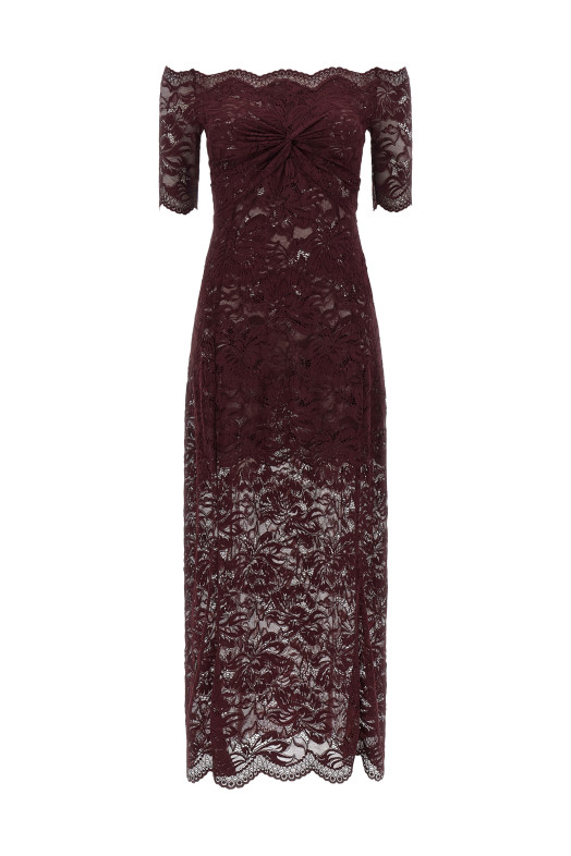 Lace dress Purple