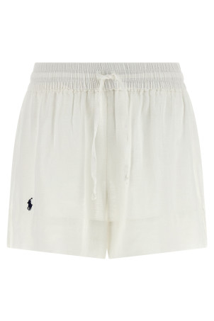 Linen shorts White