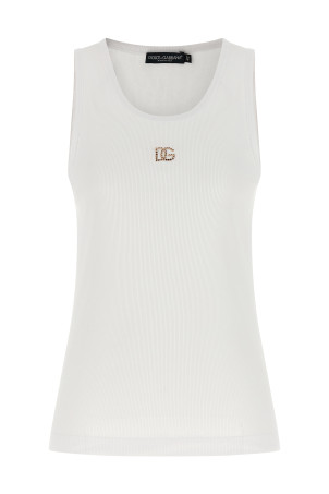 'DG' tank top White