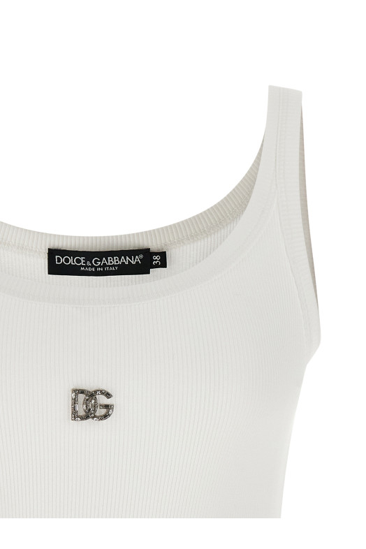 'DG' top White