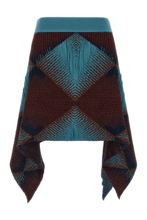 'Ikat Argyle' skirt Blue