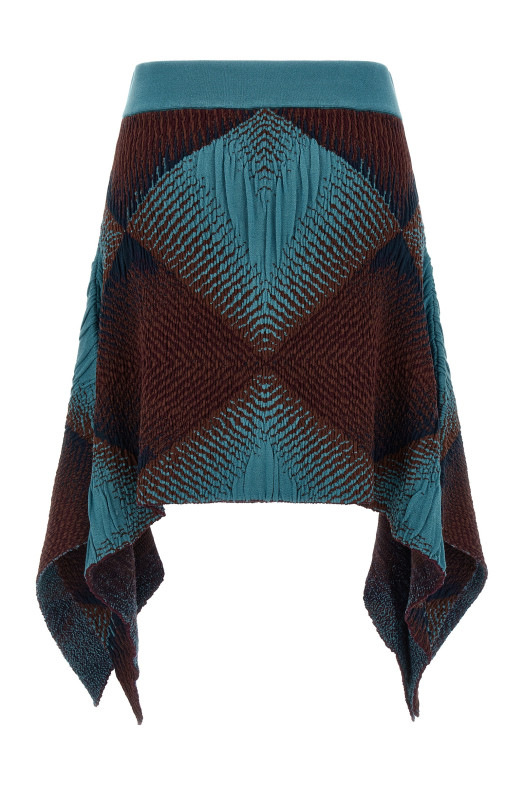 'Ikat Argyle' skirt Blue