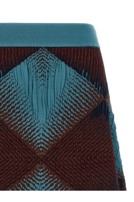 'Ikat Argyle' skirt Blue