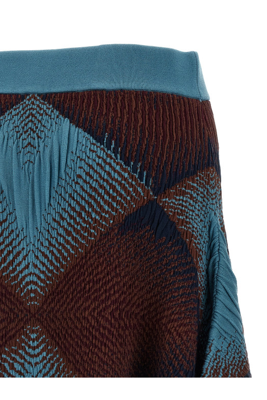 'Ikat Argyle' skirt Blue