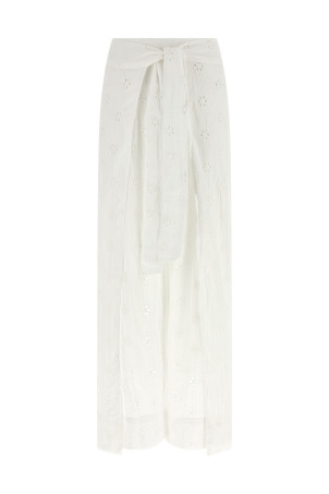 'Wrap' pants White