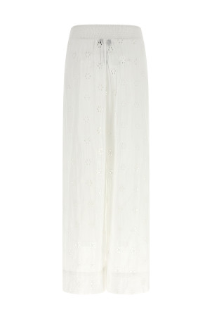 'Wrap' pants White