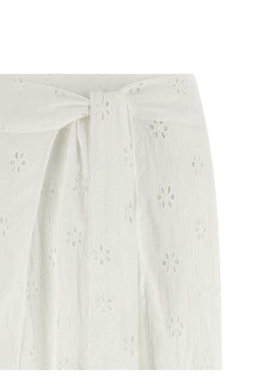 'Wrap' pants White