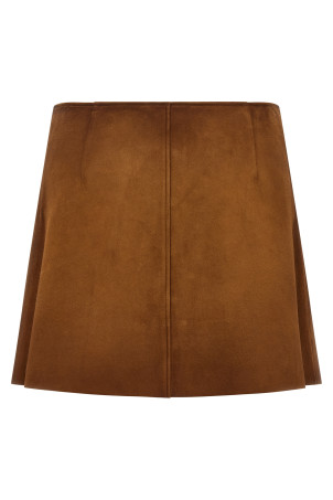 Suede skirt Brown
