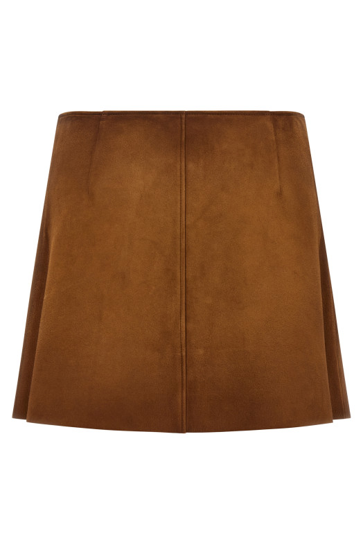 Suede skirt Brown
